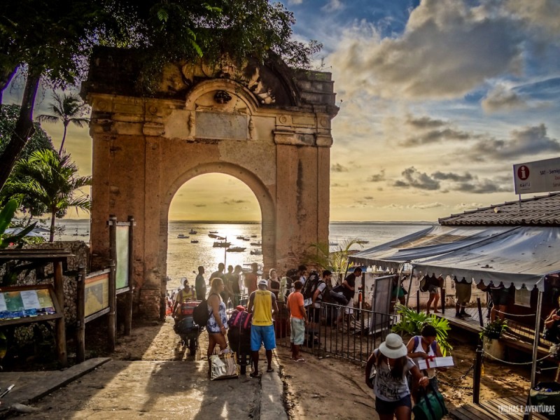 Pôr-do-Sol no portal do Morro de São Paulo