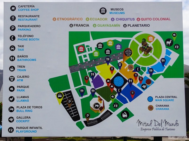 Mapa da Ciudad Mitad Del Mundo, em Quito