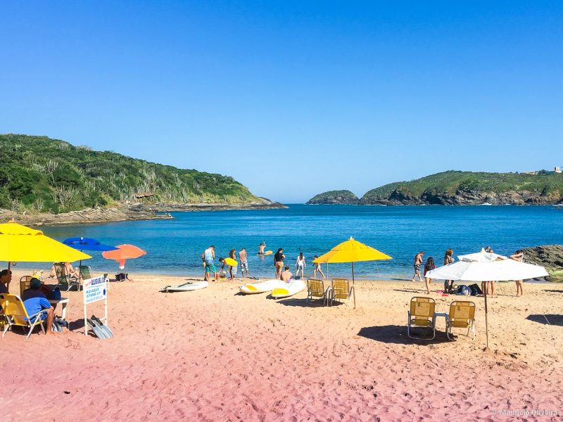 Praia do Forno - Praia de areia Rosa em Búzios