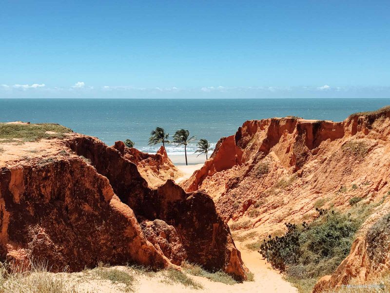 Falésias vermelhas de Morro Branco